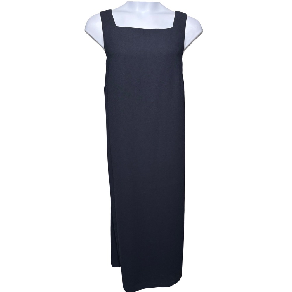 CYNTHIA HOWIE MAGGY BOUTIQUE Black Sleeveless Maxi Dress 18W Square Neck Classic